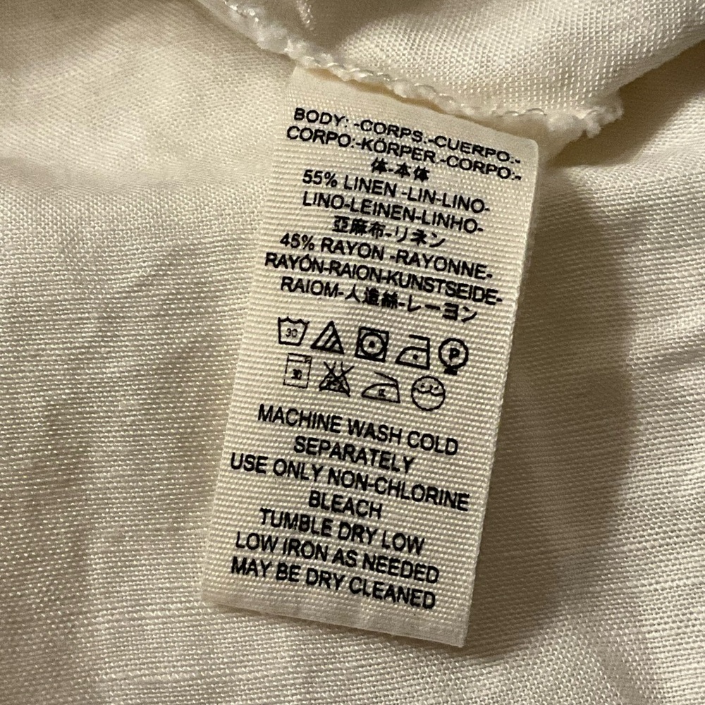 Free People Shining Sun Tie Front Off White / Ivory jumpsuit M - Picture 13 of 13